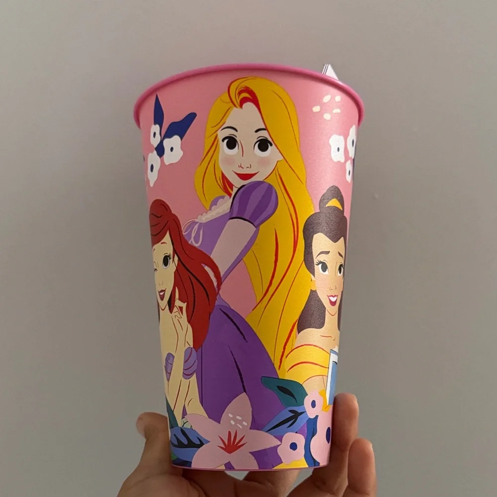 Disney Pink Princess Paper Party Cup with Multicolor Princess Art
